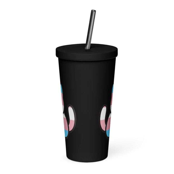 Transgender Pride Double Cat Straw Cup product image (2)
