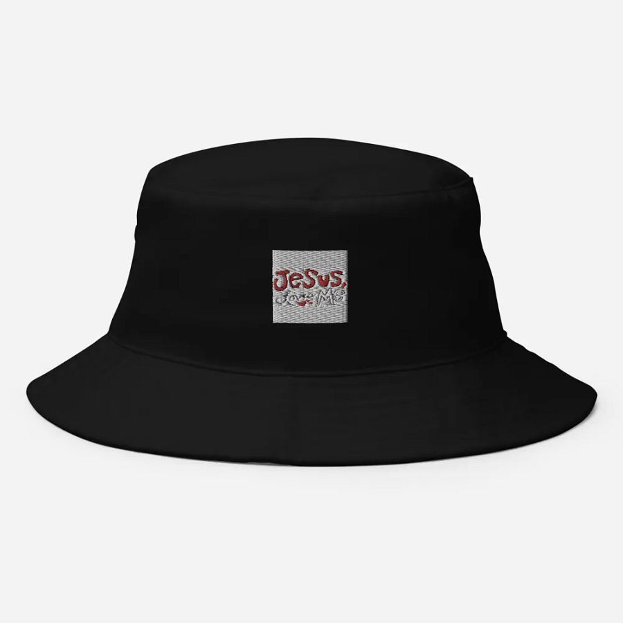 Jesus Loves Me Capstone Denim Bucket Hat product image (8)