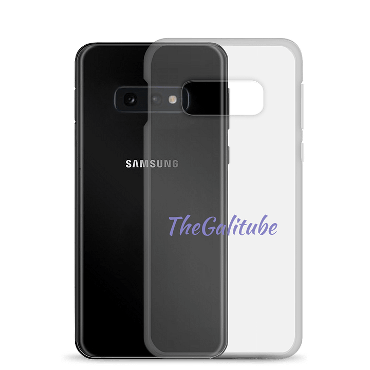 Purple Cursive Samsung® Clear Case product image (24)