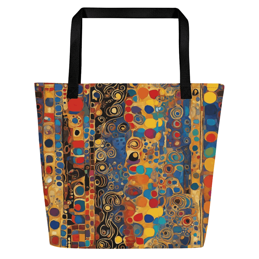 kLIM Golden Swirls All-Over Tote Bag FOR ARTY FRIENDS product image (1)