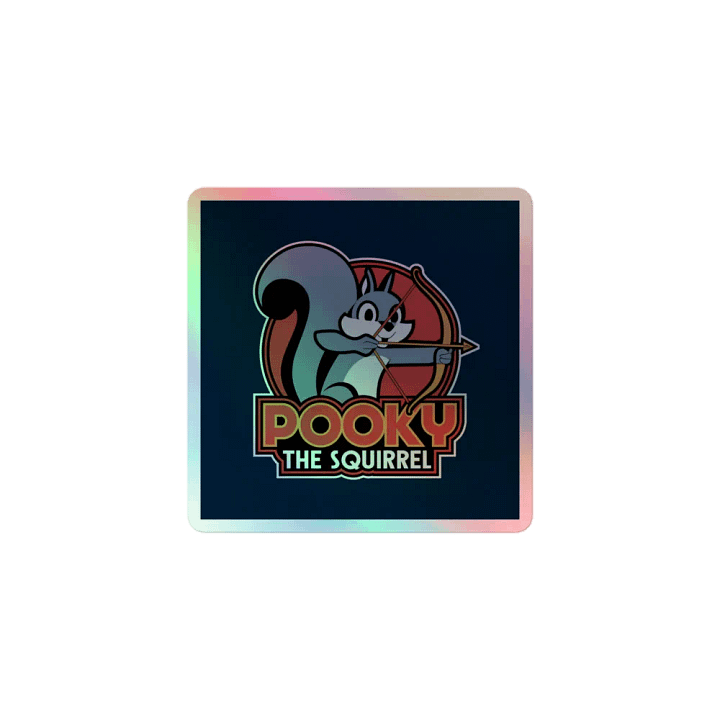 Pooky's Holographic Squirrel Archer Sticker Set product image (1)