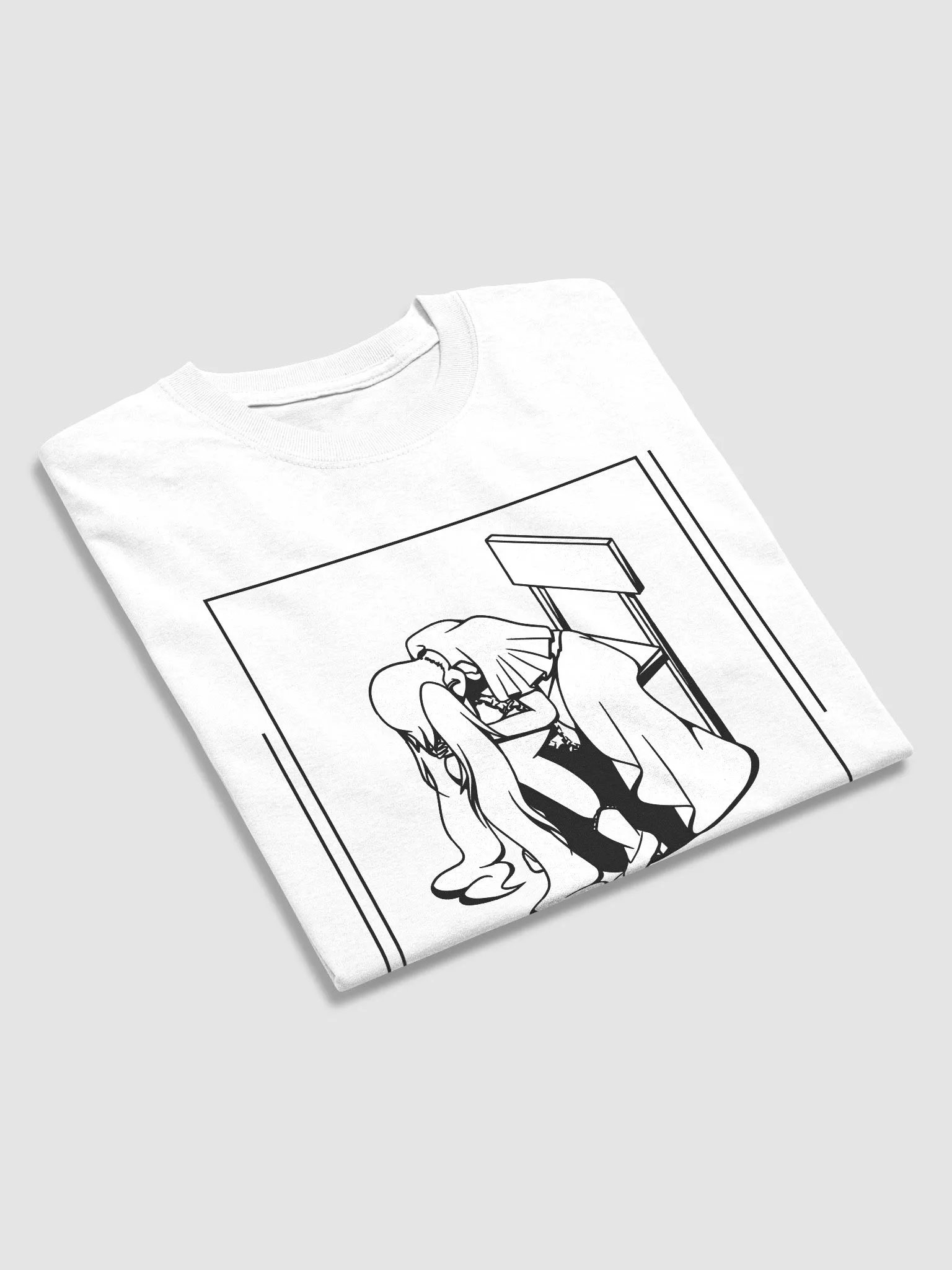 Shinji Pose Luwi T-Shirt (Light Mode) product image (4)