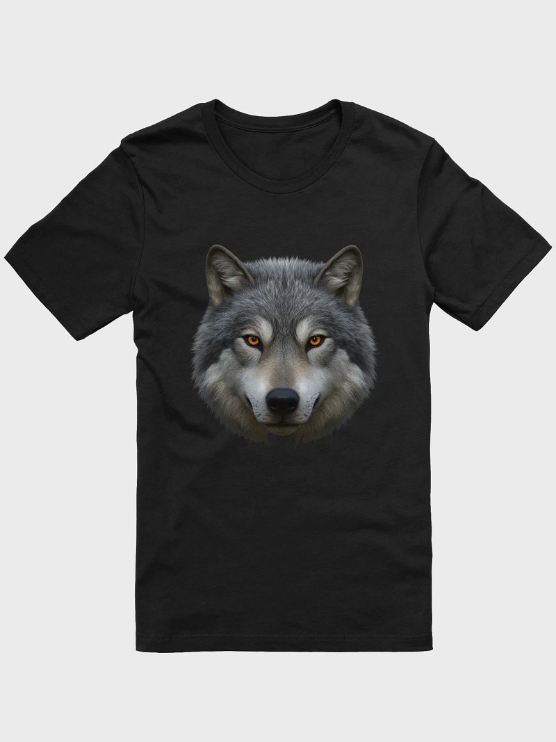 beautiful black polo shirt with a wolf