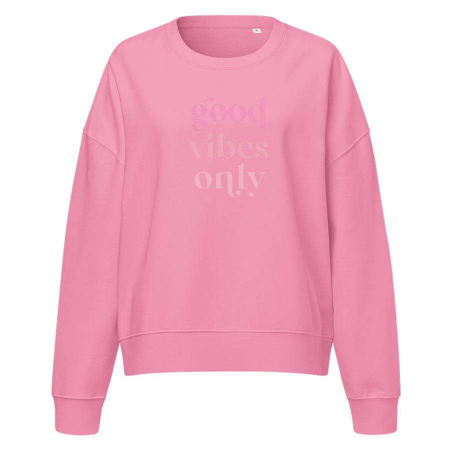 Good Vibes Only Organic Crewneck Sweatshirt product image (1)