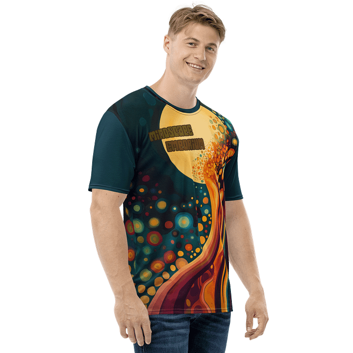 Psychedelic Sunrise Flow Tee – MindScape Emporium Exclusive product image (1)