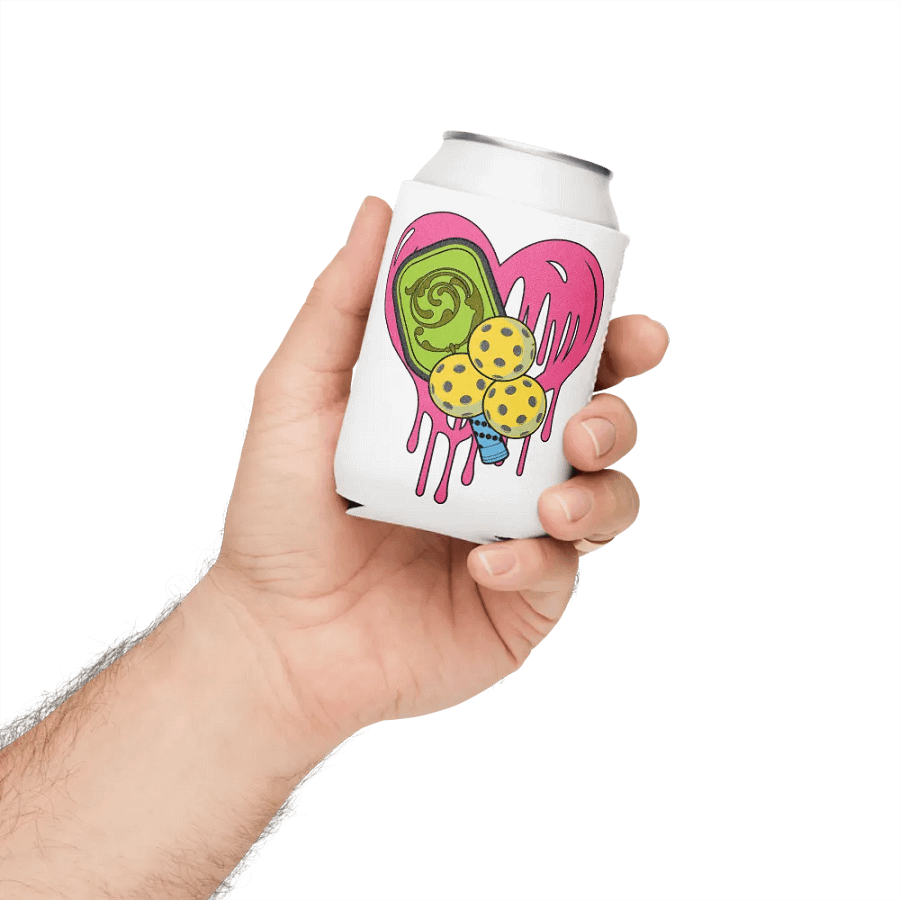 Heart Pickleball Swirling Love Coozie product image (4)