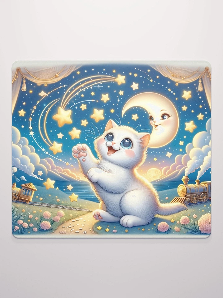 Gaming Mouse Pad: Moon and Stars Cat product image (2)