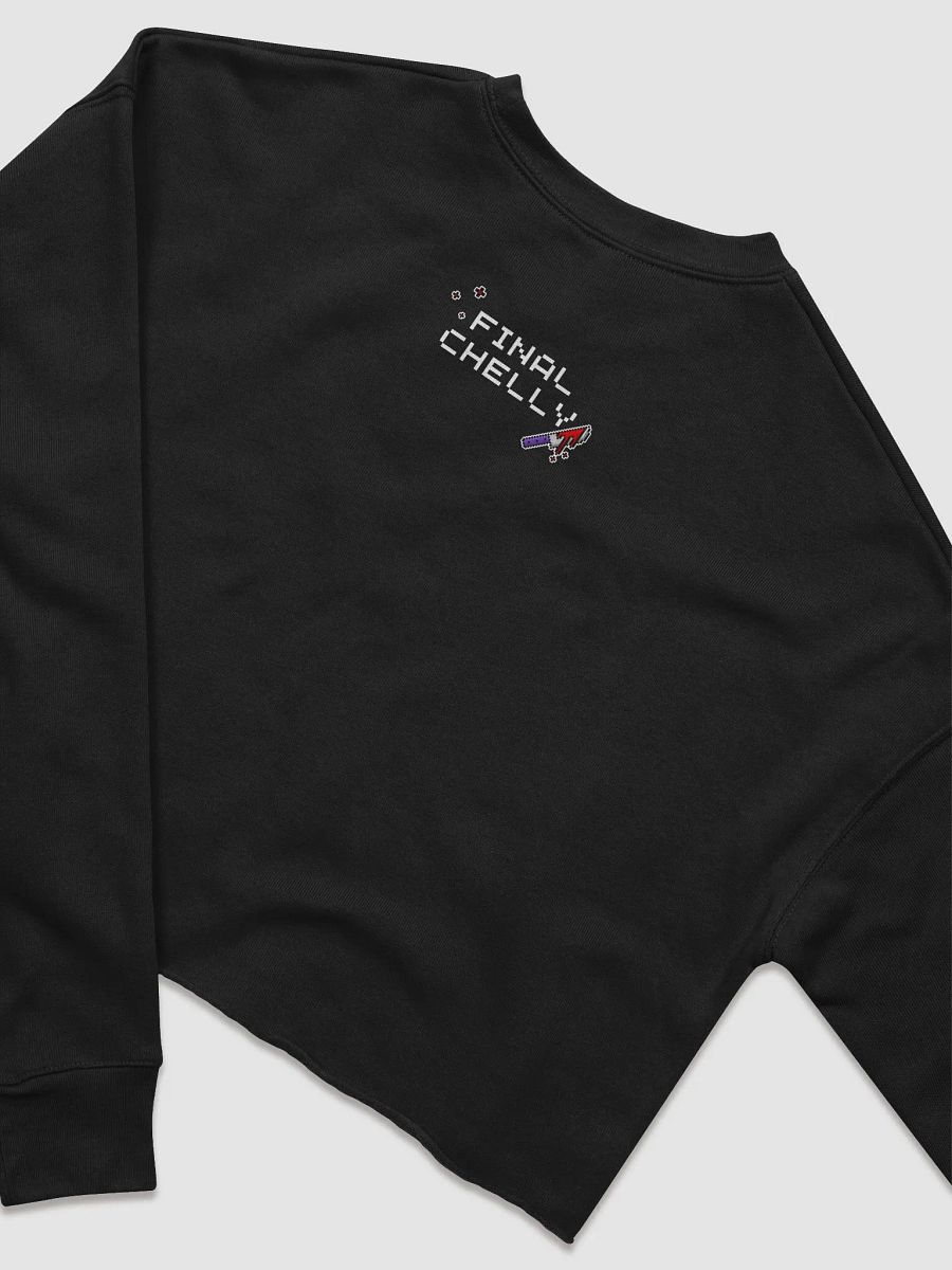 Dont Forget To Ready Up! Womens Fleece Printed Crop Top Sweatshirt product image (7)