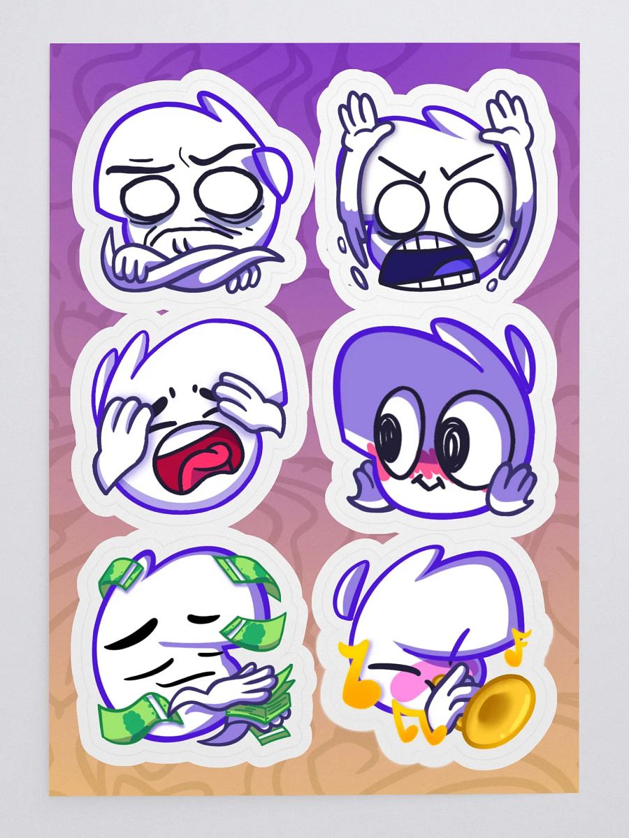 Invisoguy Emote Sticker Sheet #2 product image (3)