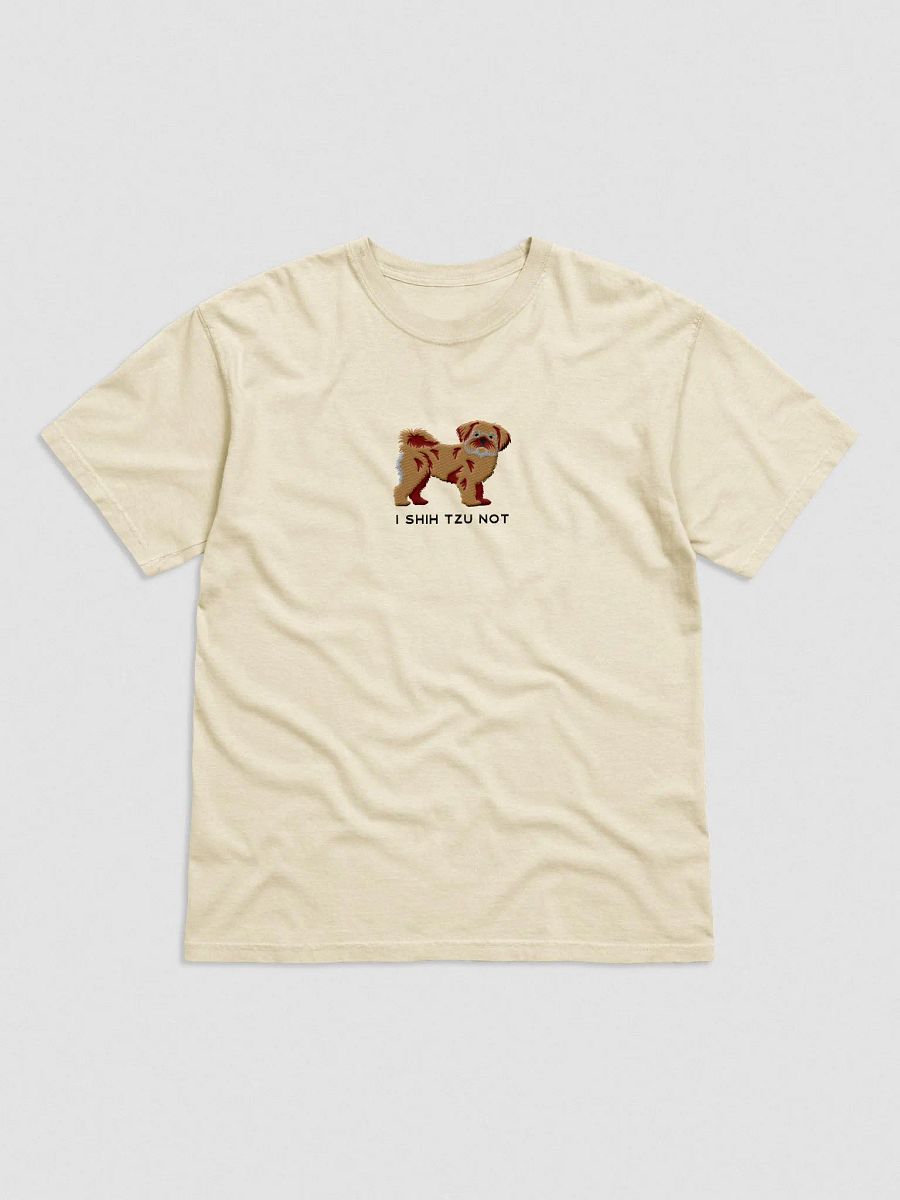I Shih Tzu Not T-Shirt(Embroidered) of a Shih Tzu(Brown) product image (4)