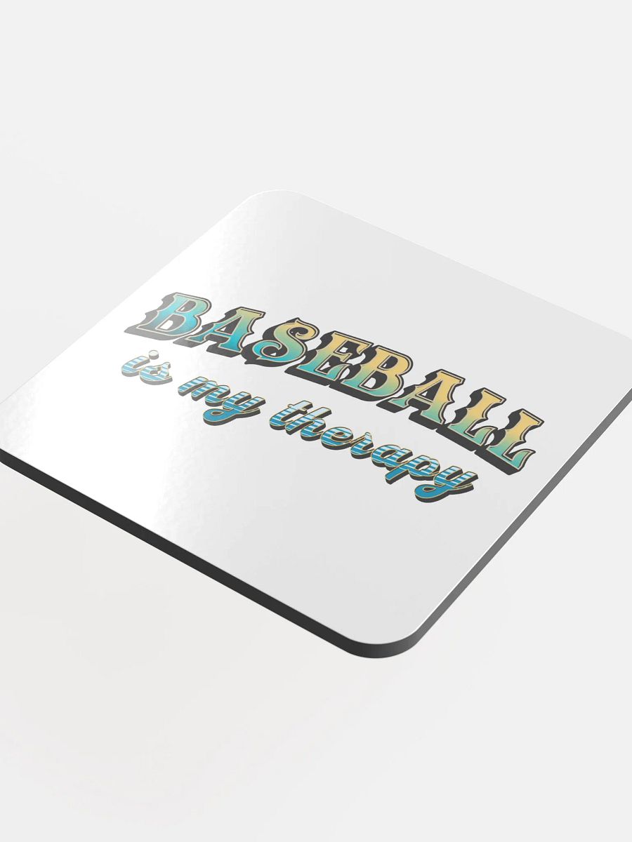 Baseball Is My Therapy Bliss Coaster product image (1)