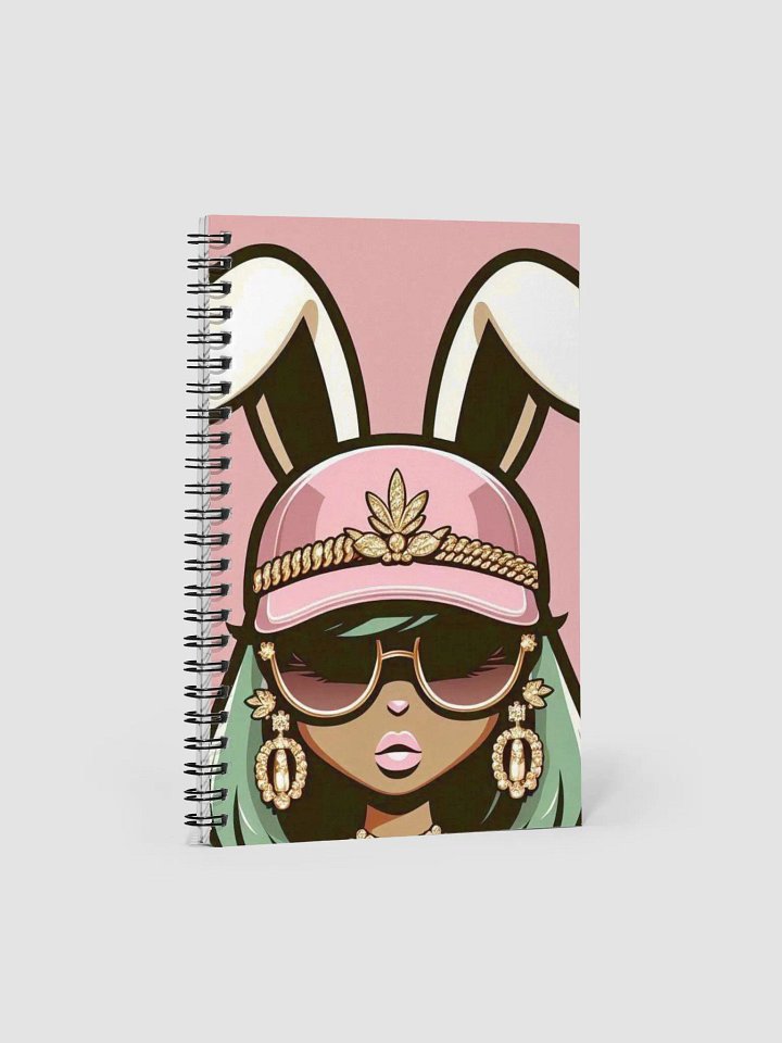 Bunny Glamour Spiral Notebook product image (1)