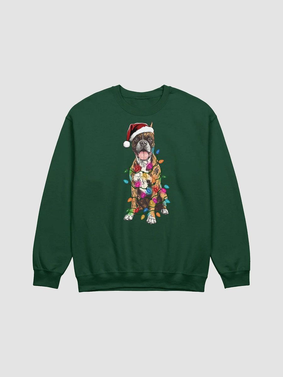 Funny Boxer(Brindle, Cropped Ears) Christmas Sweatshirt product image (8)