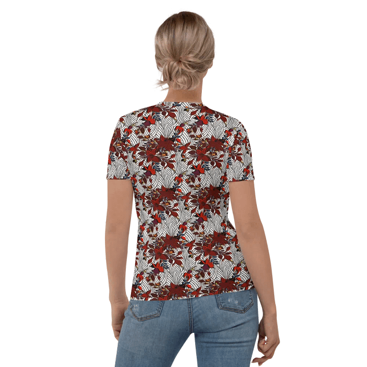 Floral Stripes | Women's Crew Neck T-Shirt product image (2)