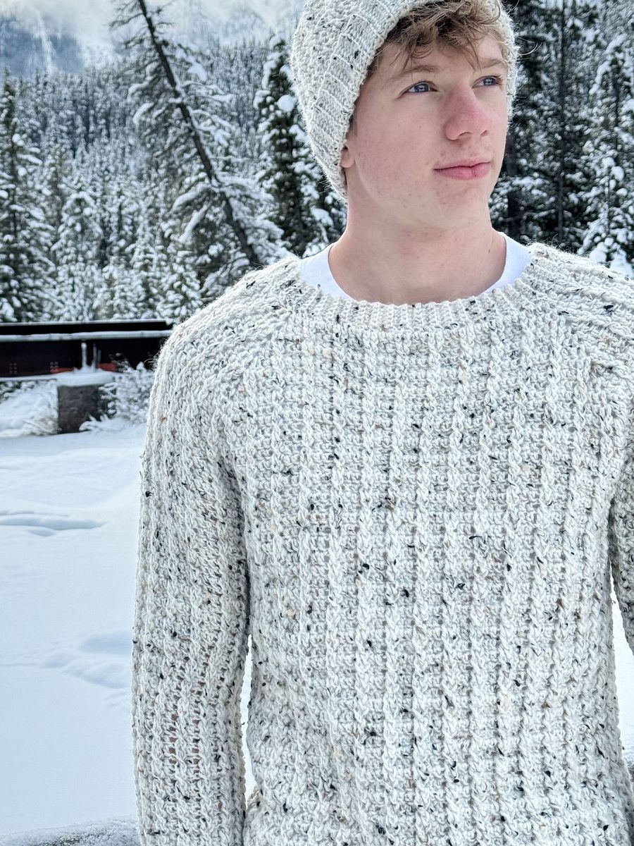 Winter Wonder Cable Pullover Crochet Pattern product image (6)