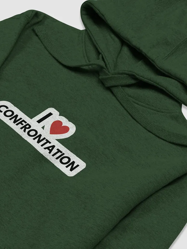 I <3 Confrontation (bubble design) printed heavyweight hoodie product image (1)