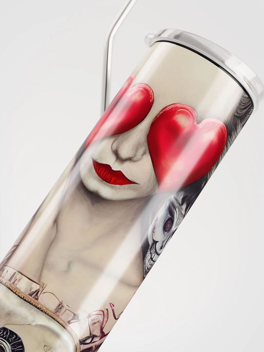 Gothic Queen of Hearts Stainless Steel Tumbler: Regal Romance product image (5)