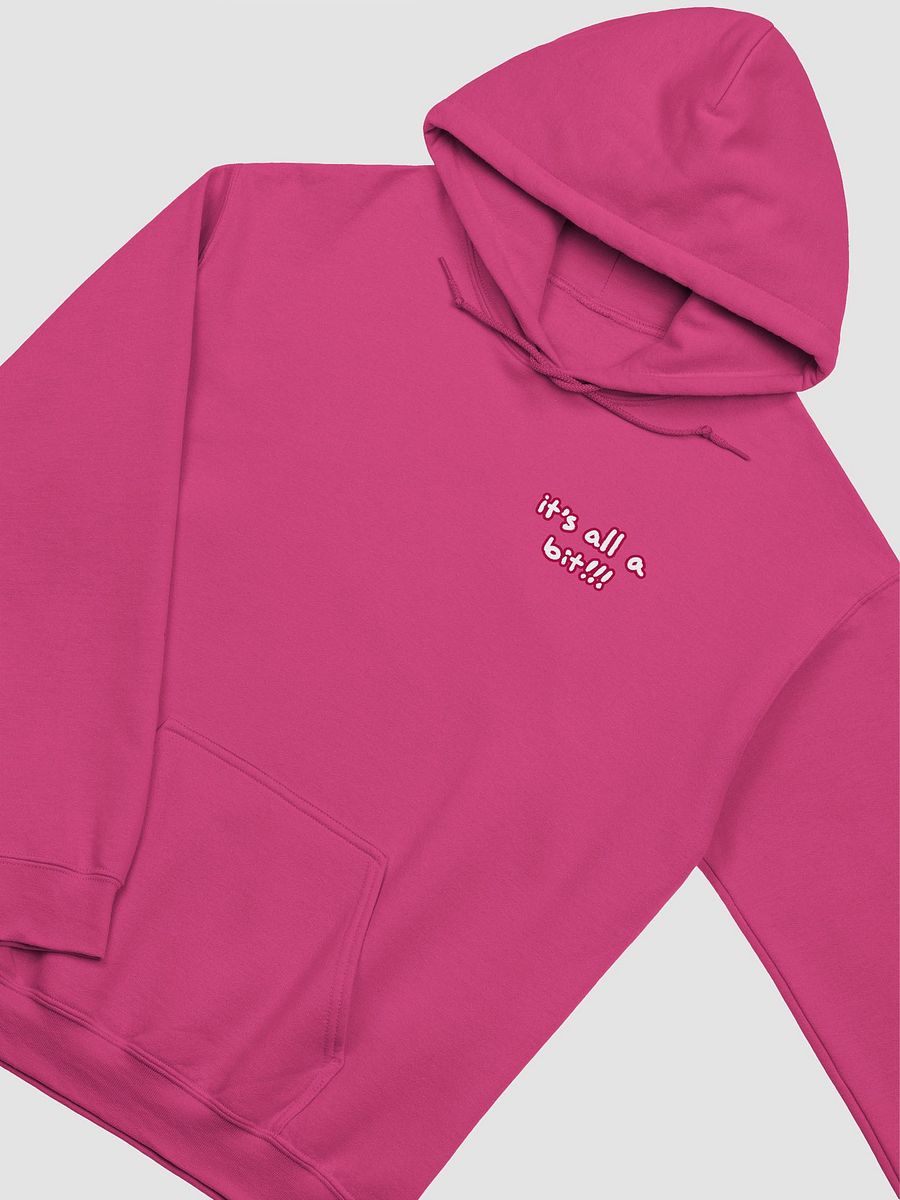 “It’s all a bit!!!” (sm. lined design, #A6073C) classic hoodie product image (37)