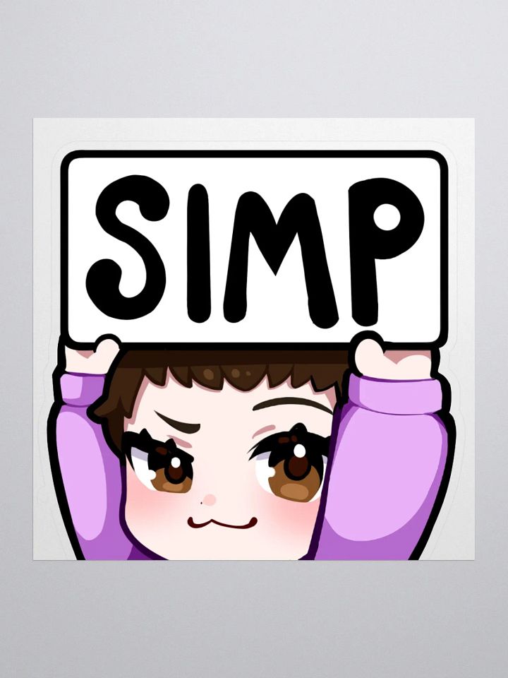 Dedicated Simp Sticker product image (2)