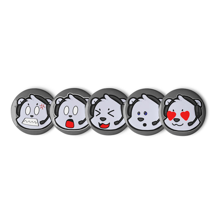 Emotional Bear Pin Button Set product image (1)