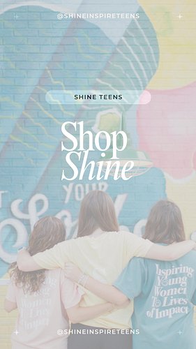 SHINE SWAG ON DEMAND! 💫

Our Summer of Shine and Shine Faith collection is here — filled with bright colors to help you shine...
