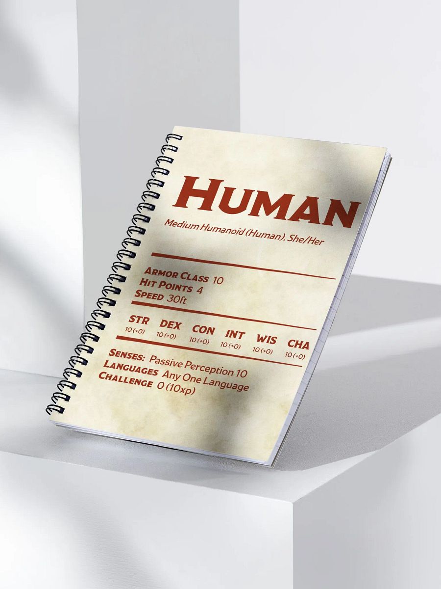 Human Statblock Notebook - She/Her product image (4)