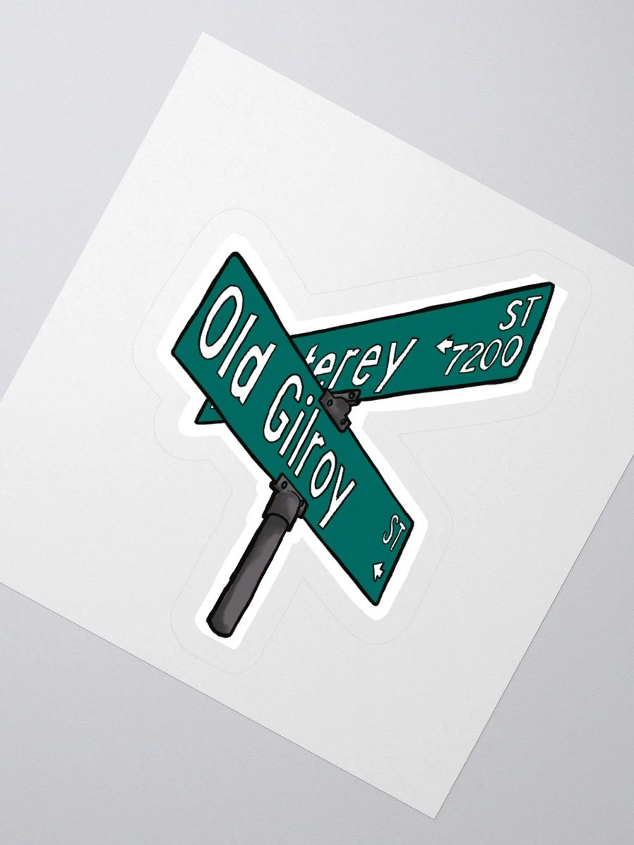 Gilroy Street Sign Sticker product image (2)