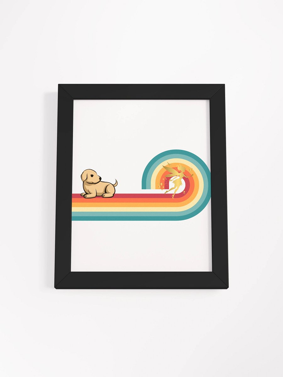 Rainbow Fairy and Dog Framed Matte Poster product image (2)