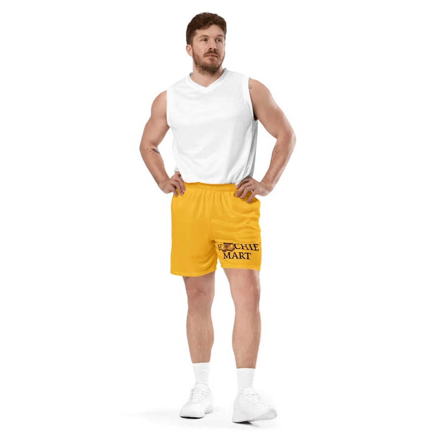 Hoochie Mart Unisex Mesh Shorts Gold product image (7)