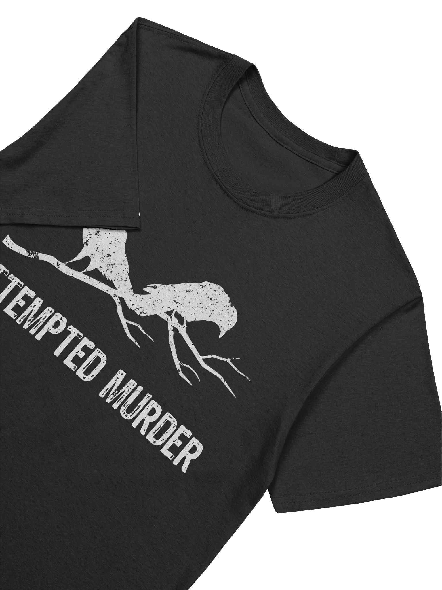 Attempted Murder Two Crows Funny Bird Pun Meme T-Shirt 1BK2 product image (3)