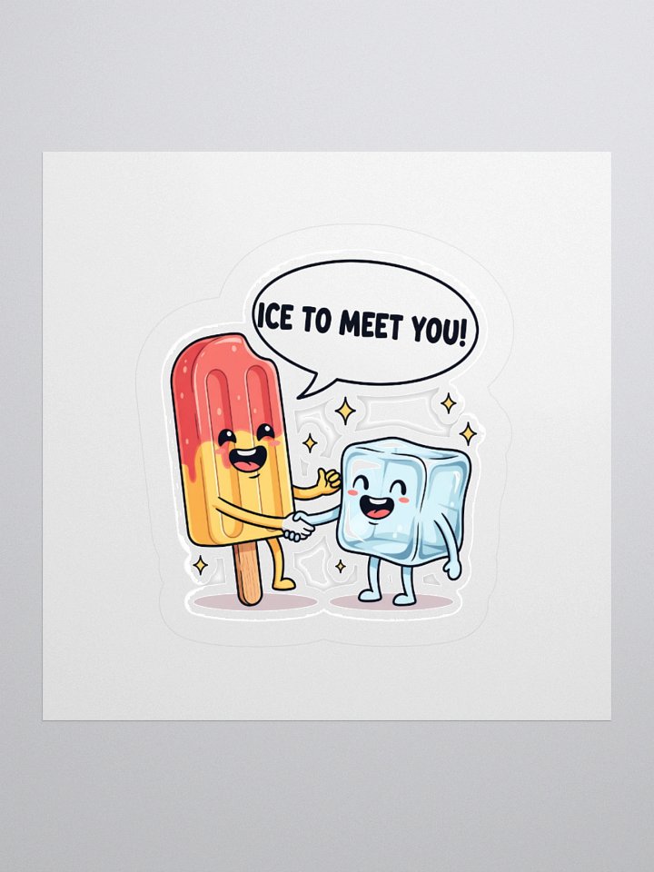 Ice to Meet You Kiss Cut Stickers product image (2)