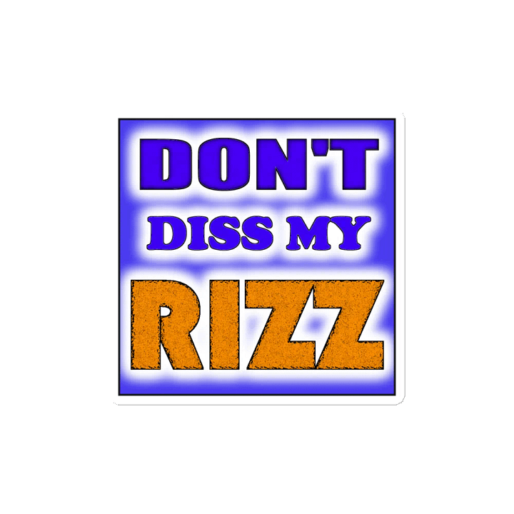 Don't Diss My Rizz' Die-Cut Magnets product image (2)