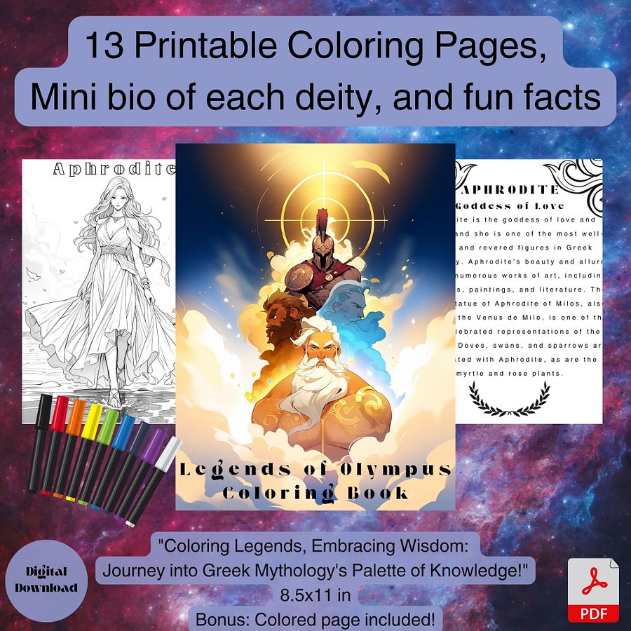 Legend of Olympus Coloring Book product image (1)