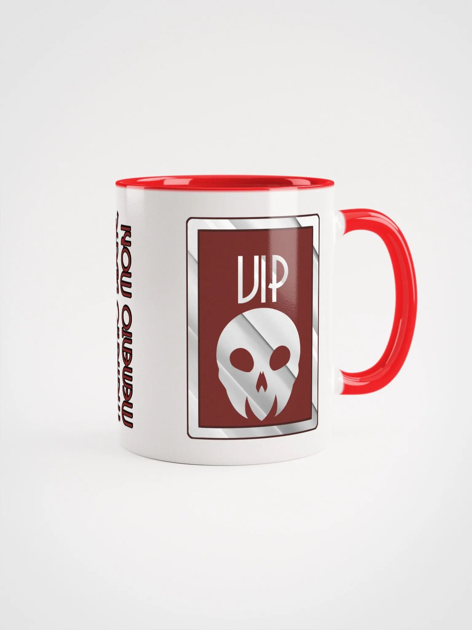 Hotel Calaveras VIP Ceramic Mug (White & Red) product image (1)