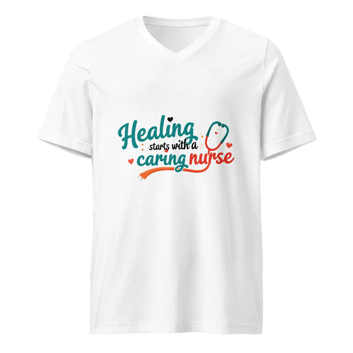 Caring Nurse V-Neck Tee product image (1)
