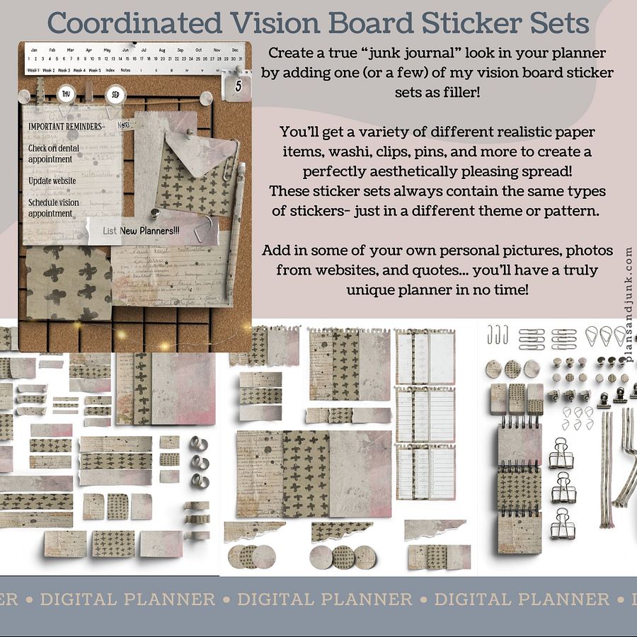 Monthly Digital Junk Journal V1 product image (7)