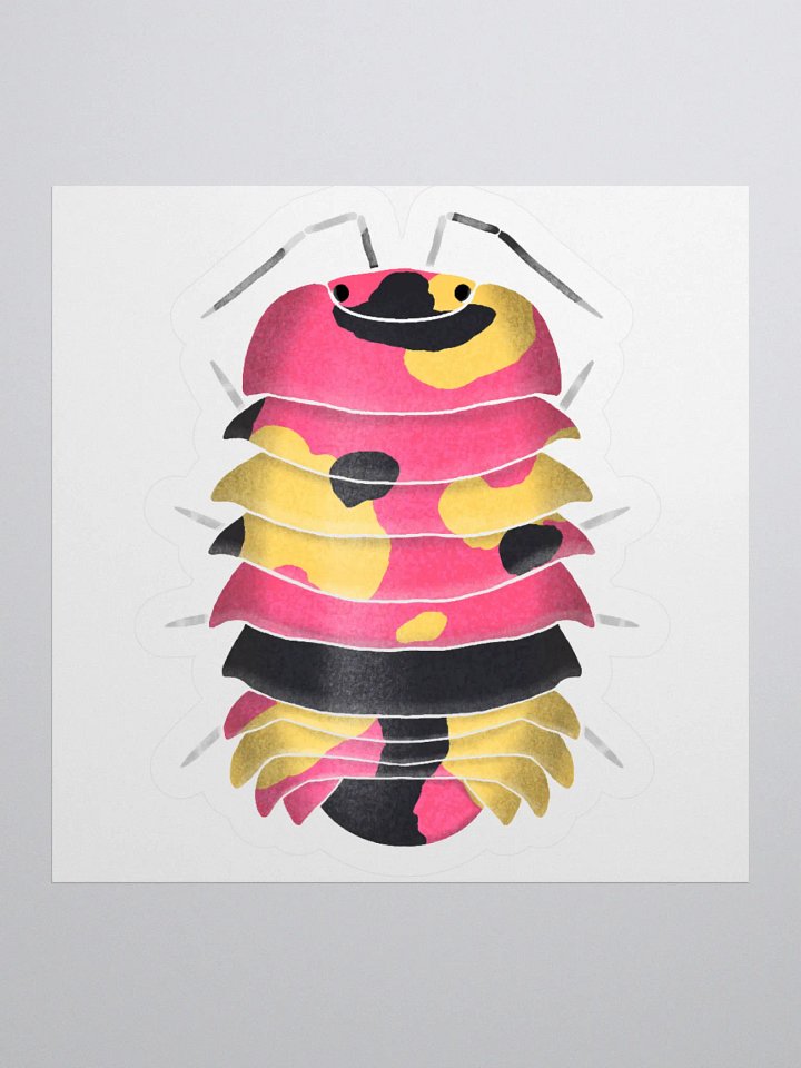 Scarlet Isopod Sticker product image (4)