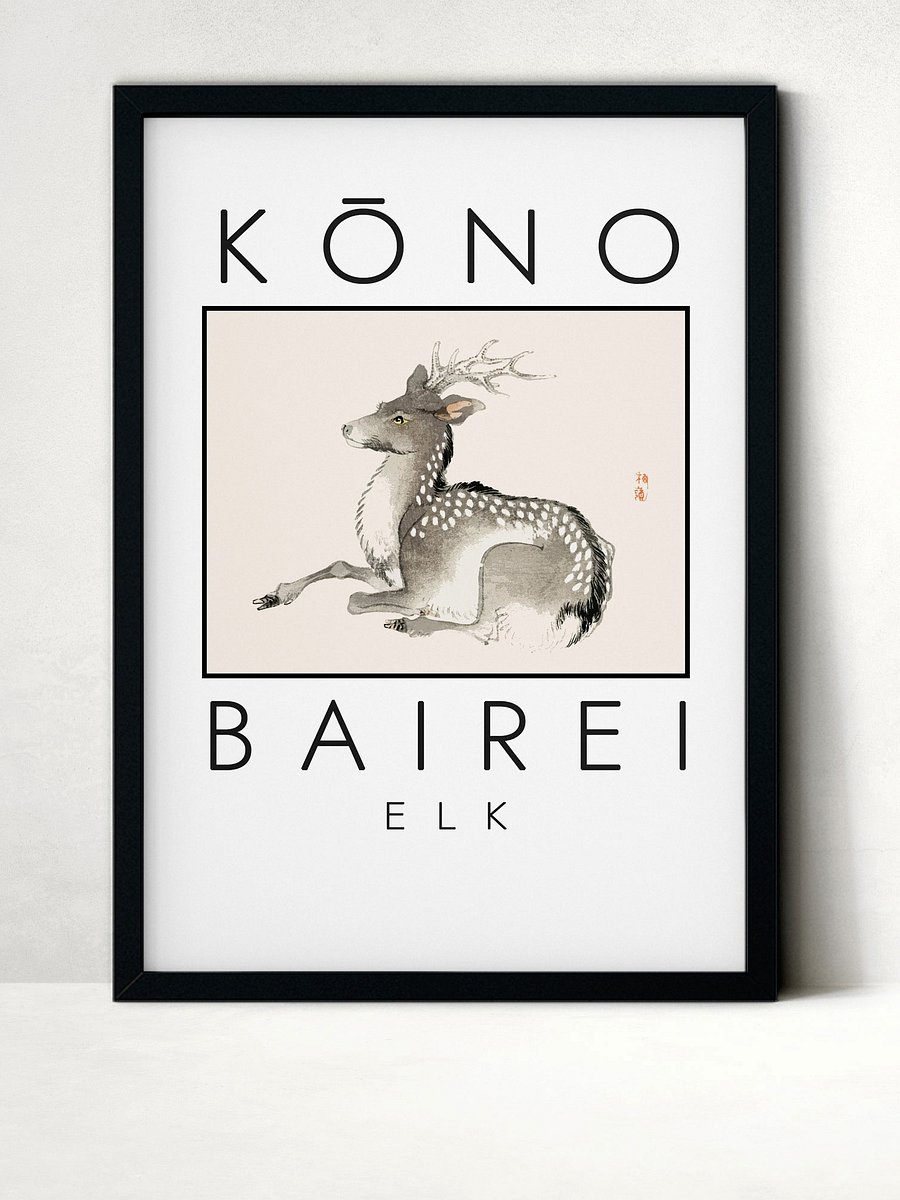 Kono Bairei Elk Poster product image (1)