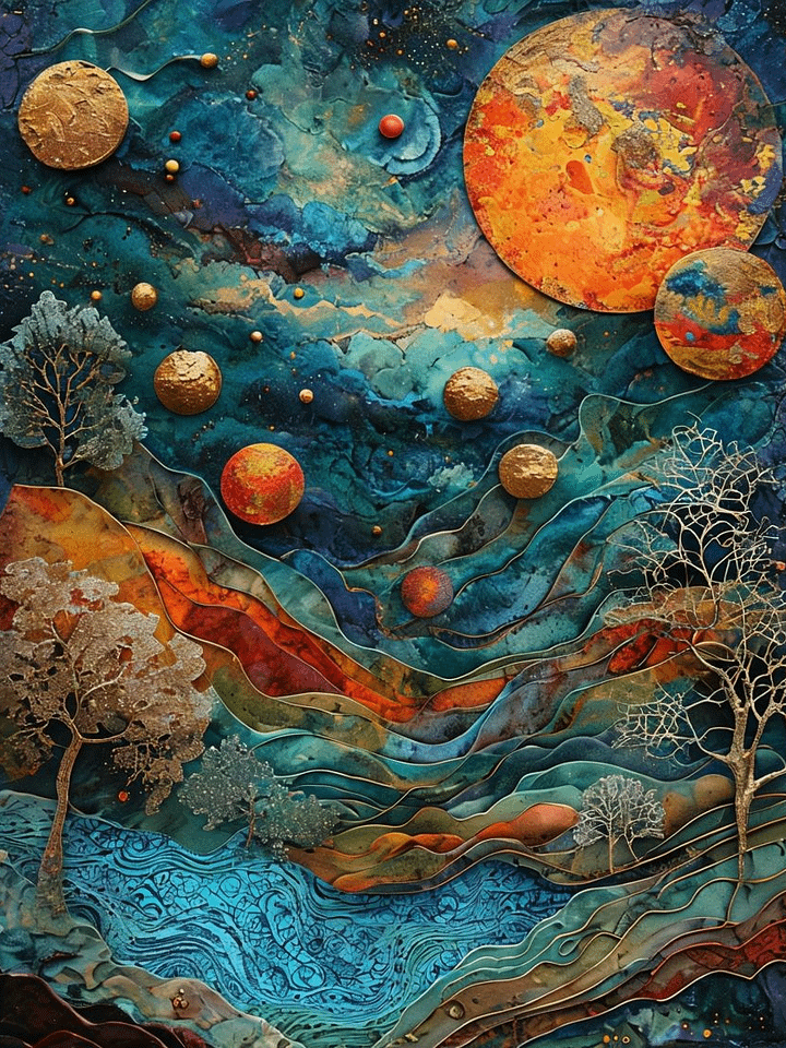 Celestial Dreamscape Framed Poster product image (1)