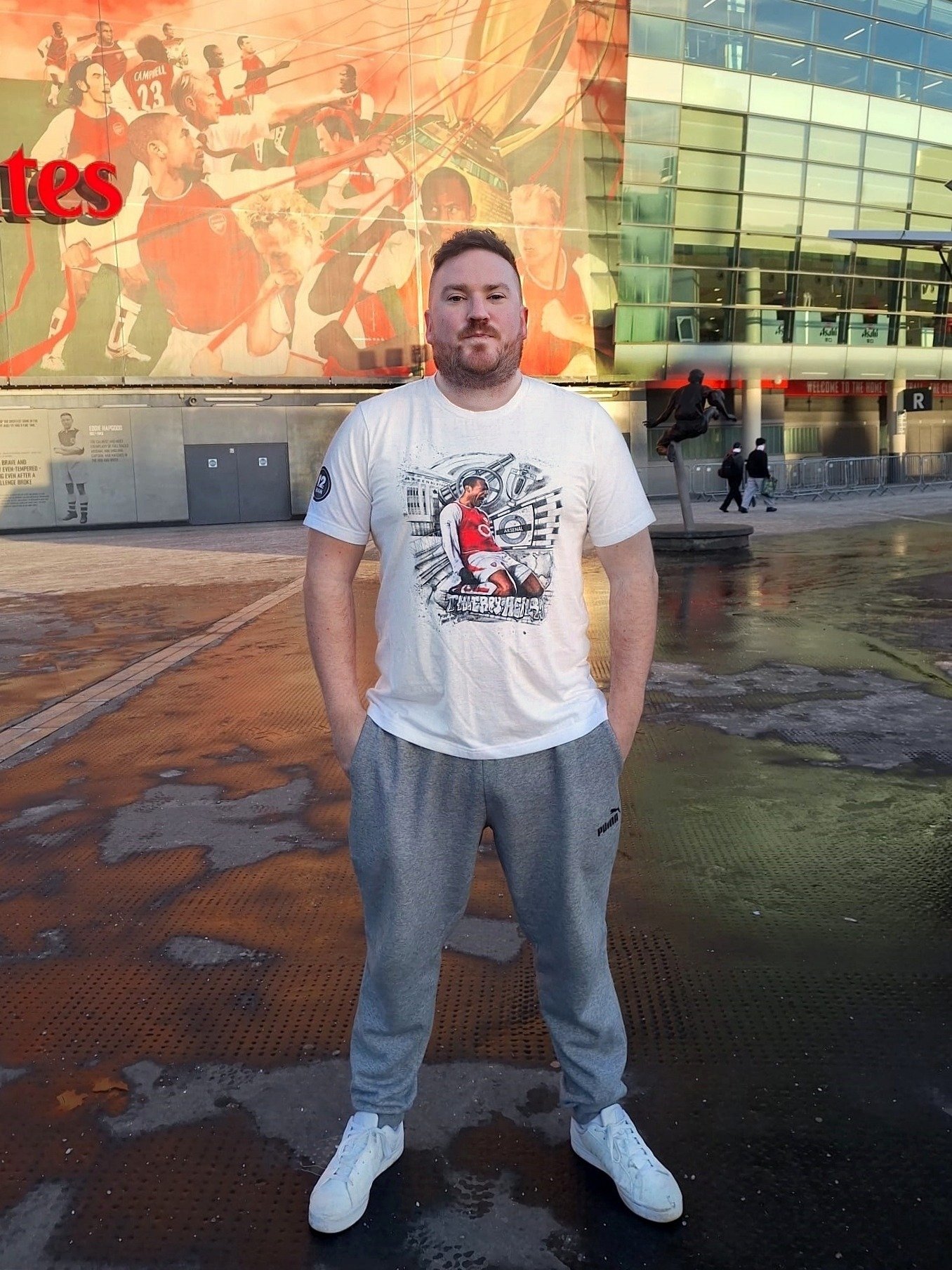 Thierry Henry Arsenal T-Shirt – Front Print Football Artwork (12th Man Podcast Exclusive) Recycled Materials product image (2)