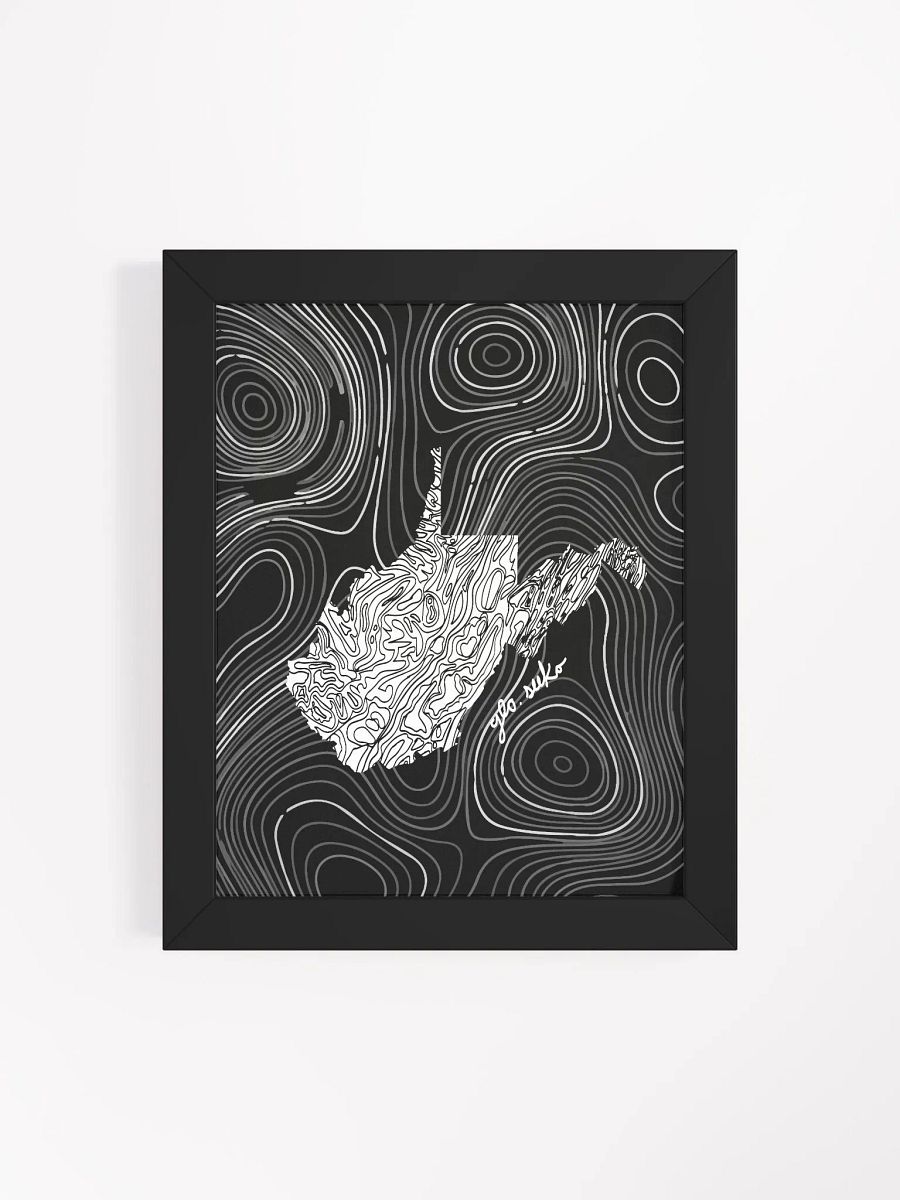 WV Topographical Map Framed Poster product image (16)