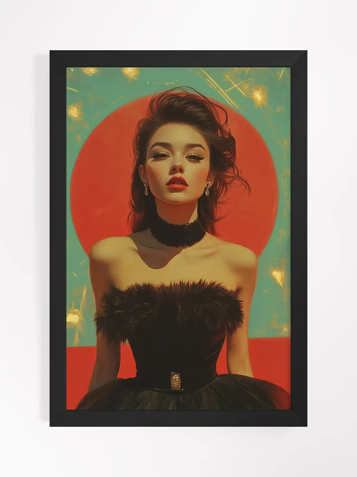 Femme Fatale Poster - Icon of Elegance - Framed product image (2)