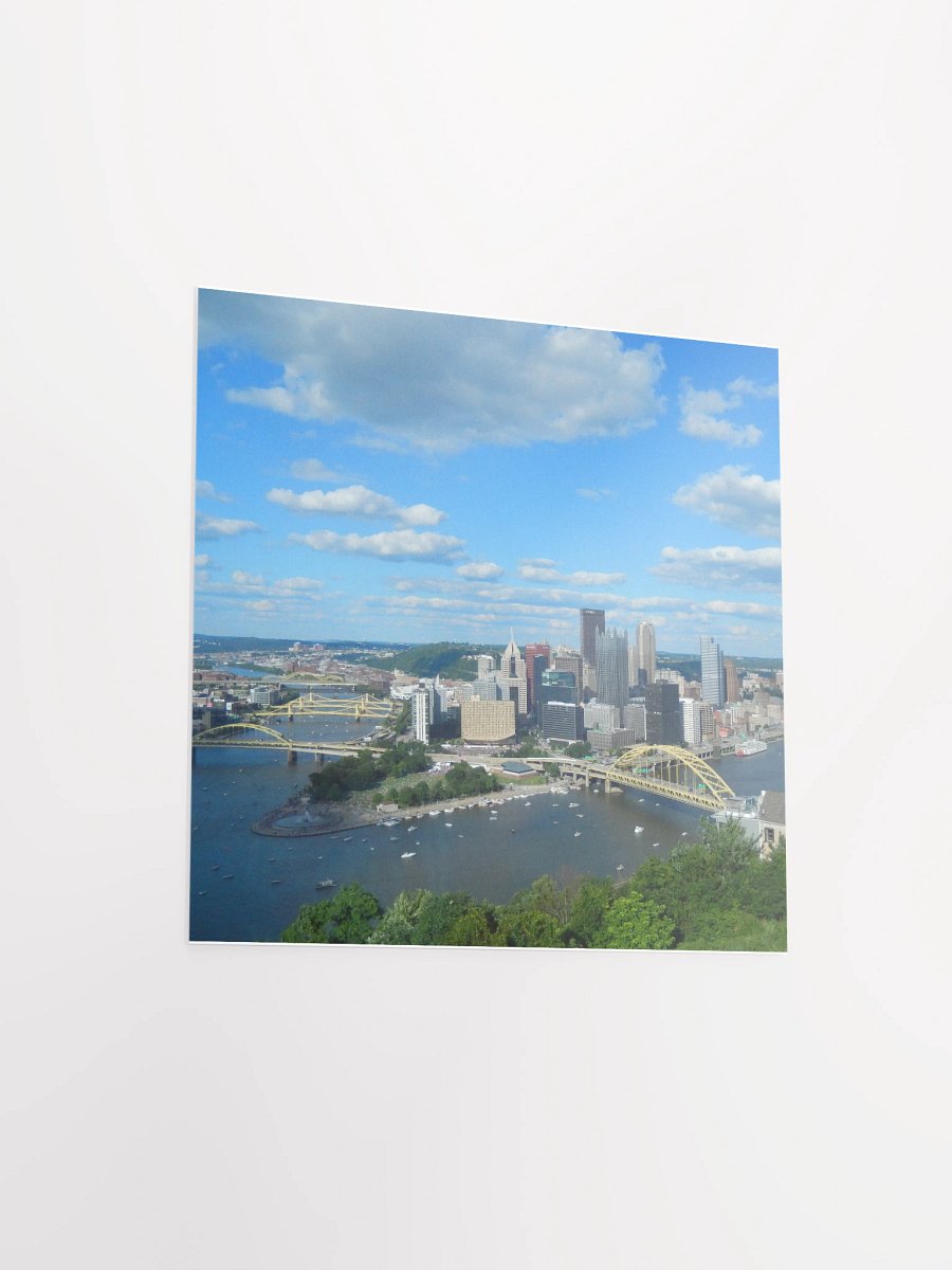 Pittsburgh - downtown with clouds - Print/Poster product image (3)