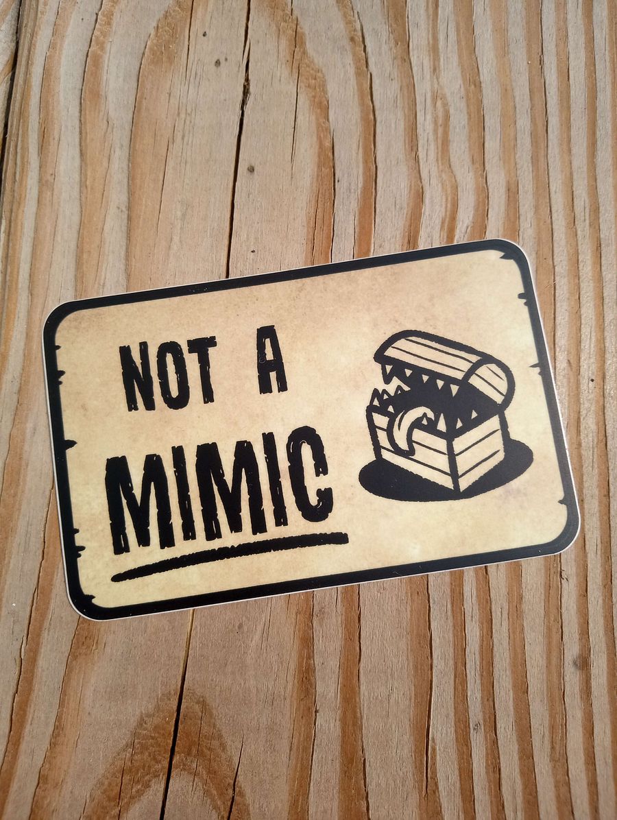Not a Mimic Sticker product image (1)