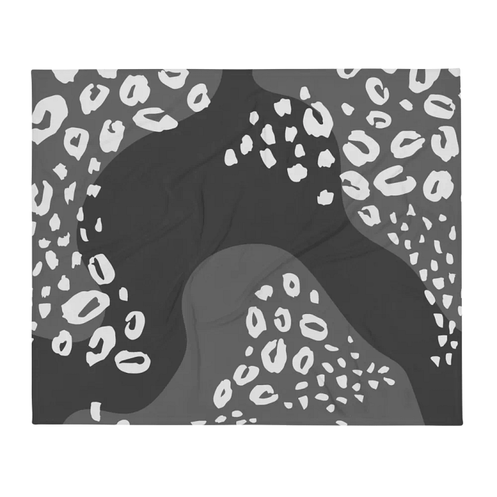 Grey Animal Print Throw Blanket product image (2)