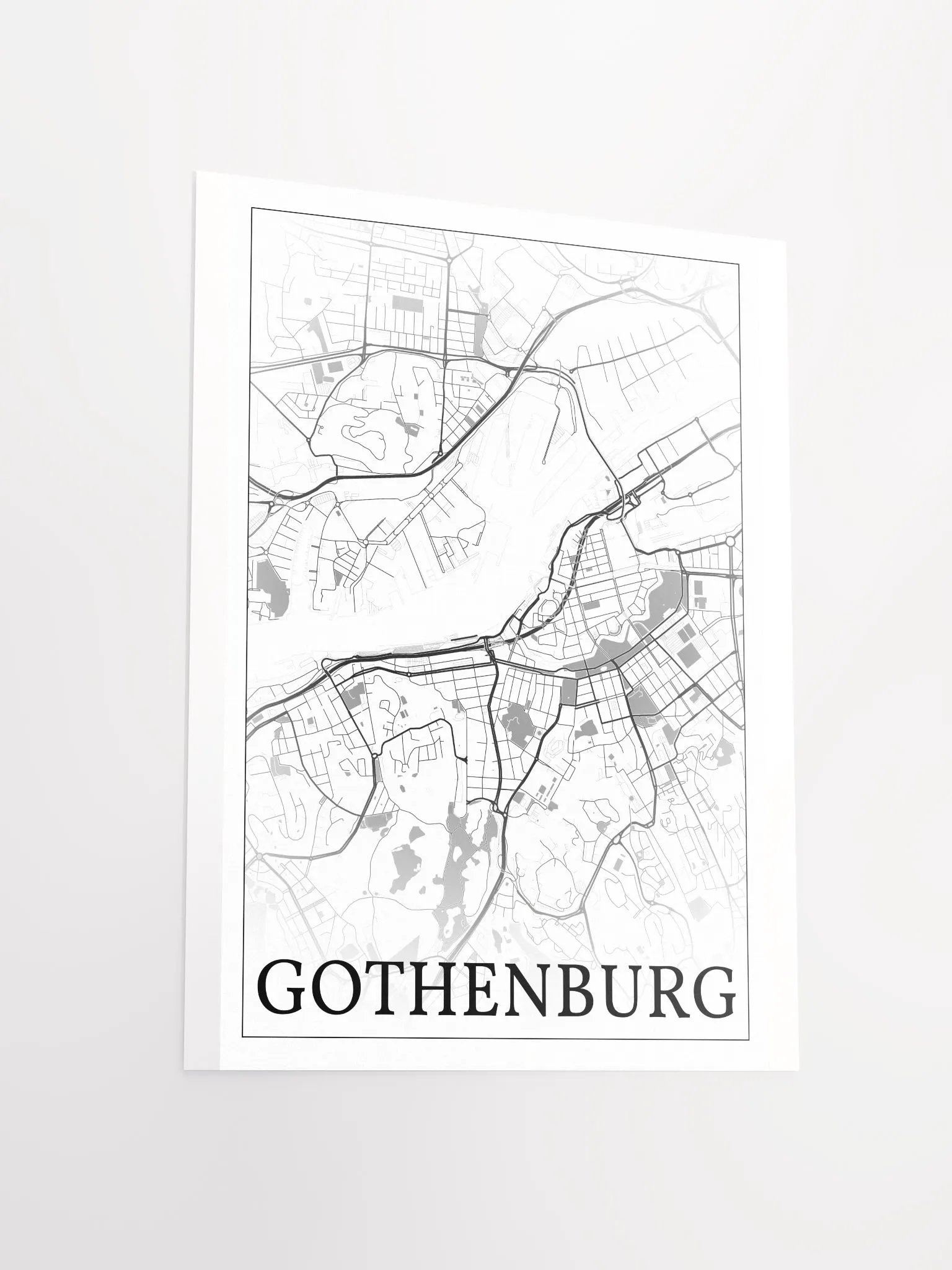 Gothenburg, Sweden, city map print product image (12)