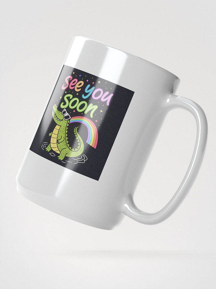 Alligator Vibes White Glossy Mug product image (2)