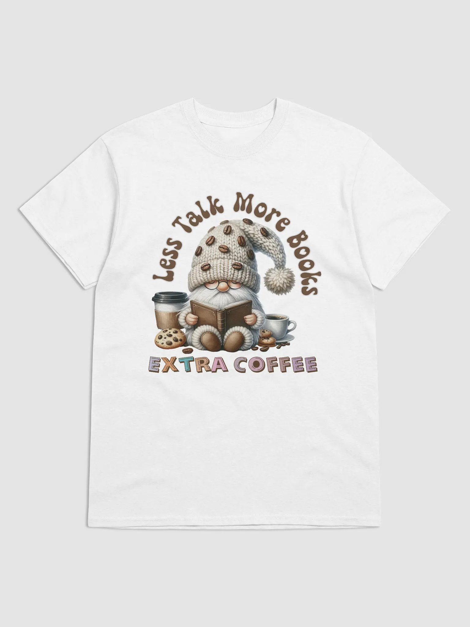 Coffee Gnome Booklover T-Shirt product image (3)
