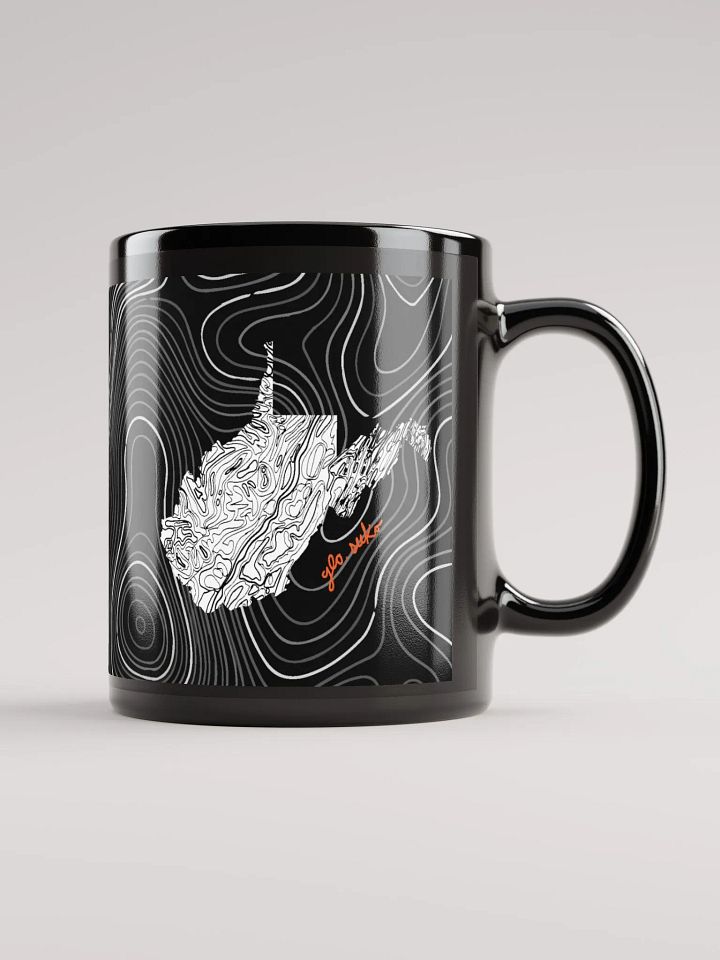 WV Topographical Black Mug product image (1)