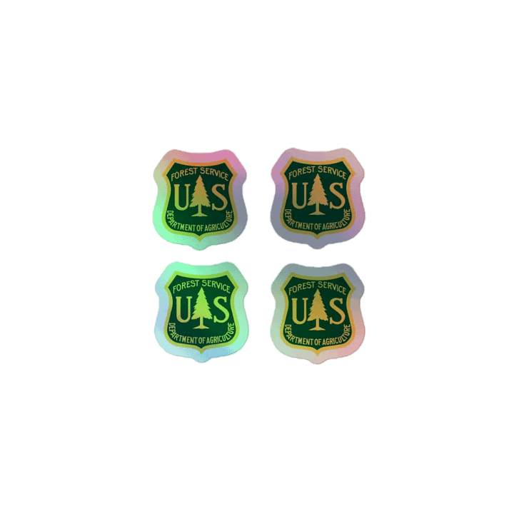 "Forest Service" Holographic Stickers product image (1)
